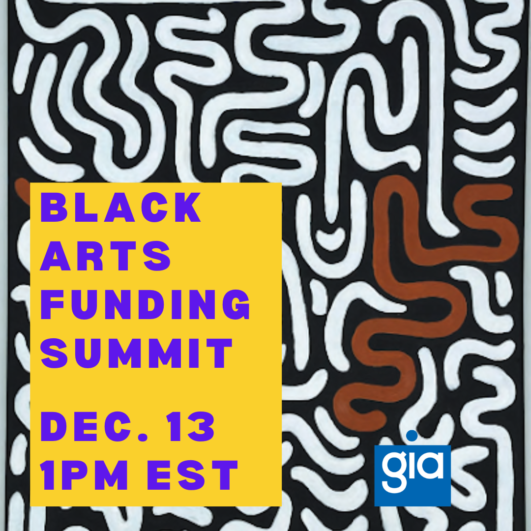 Black Arts Funding Summit Dec 13th 2pm EST