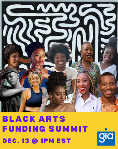 Black Arts Funding Summit Dec 13th 2pm EST