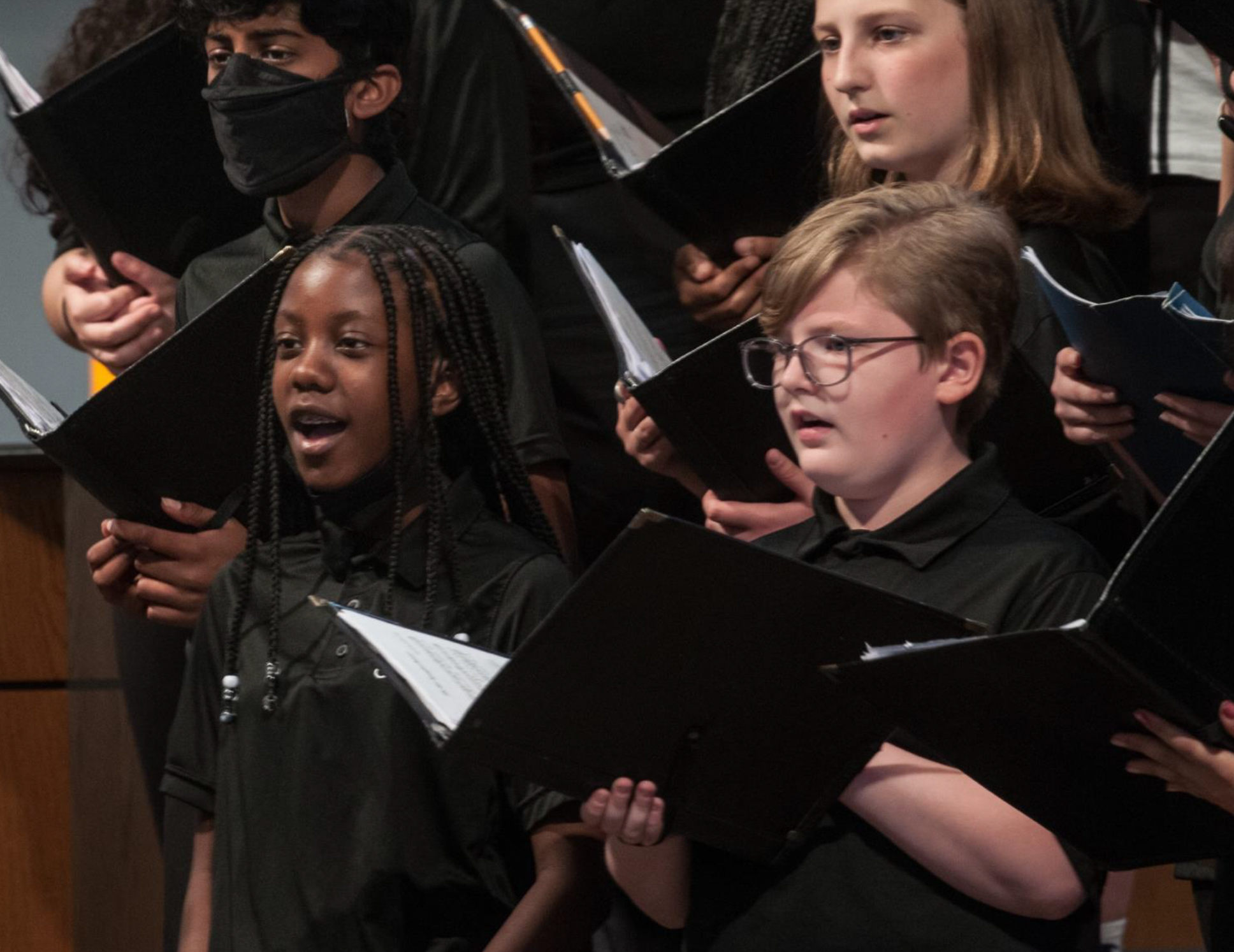 image of a choir onstage