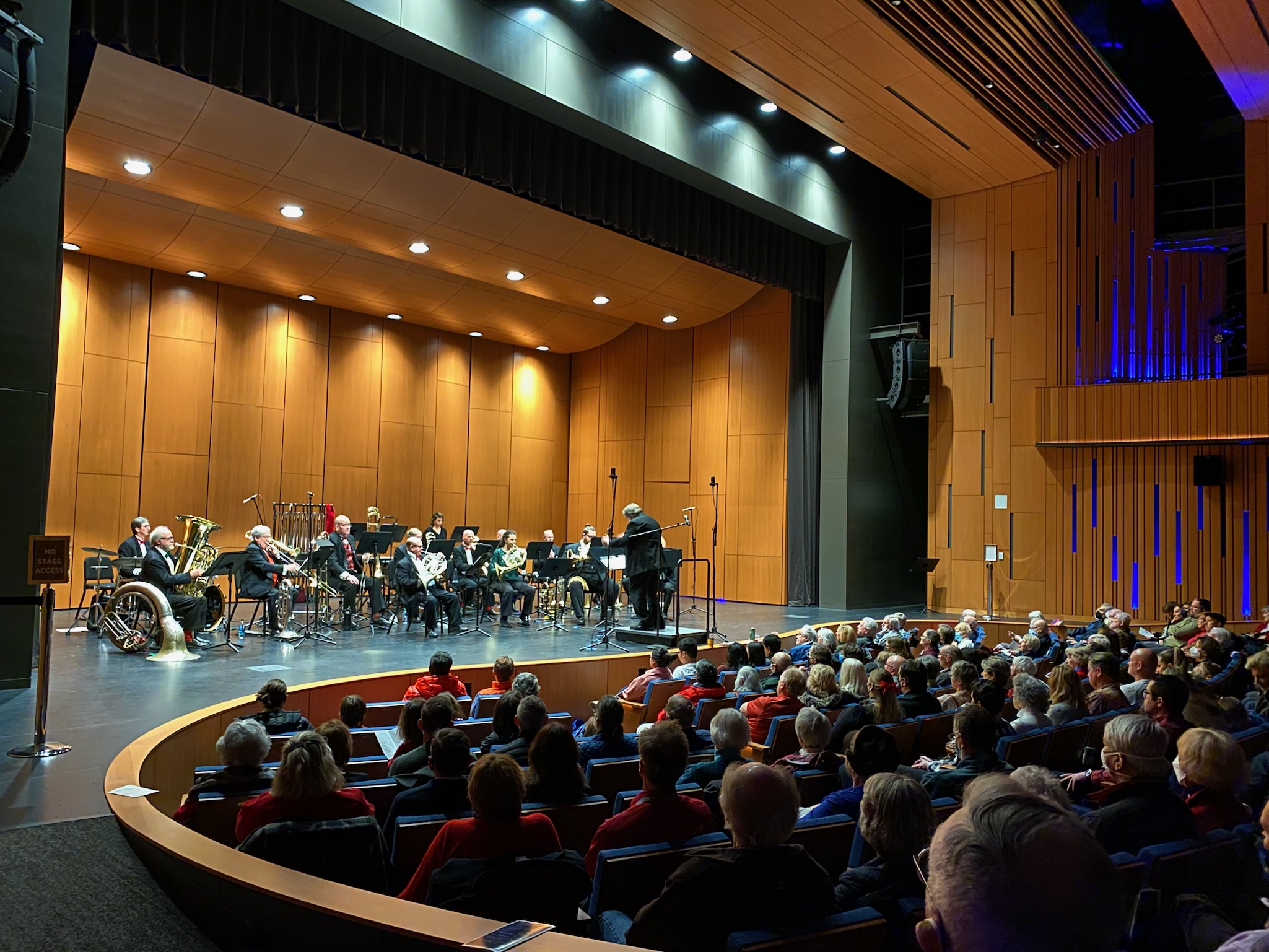image of brass ensemble onstage