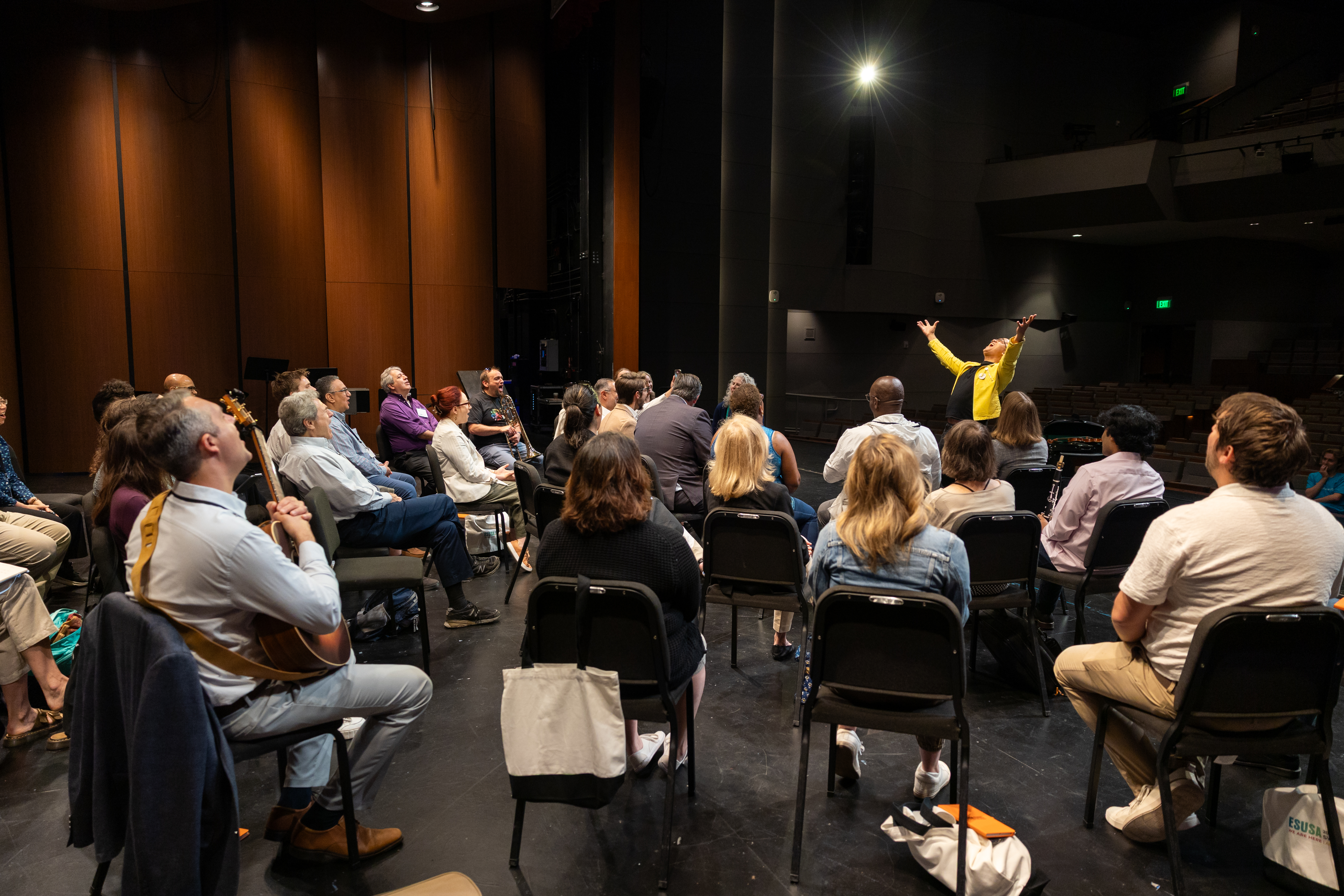 2026 National Symposium attendees engage in a session led by Daniel Bernard Roumain.