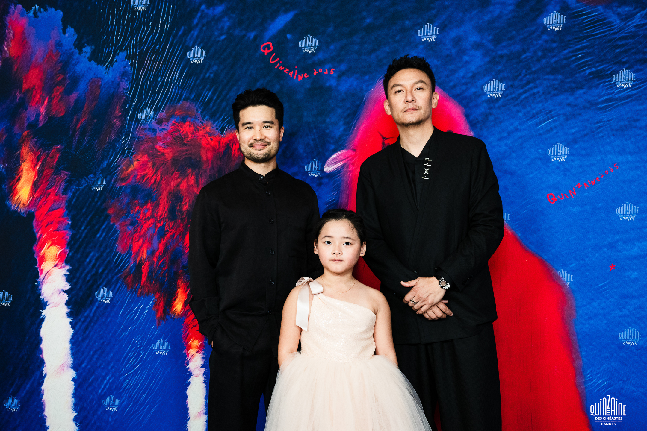 Lloyd Lee Choi with the cast of Lucky Lu at the Cannes Directors’ Fortnight Premiere
