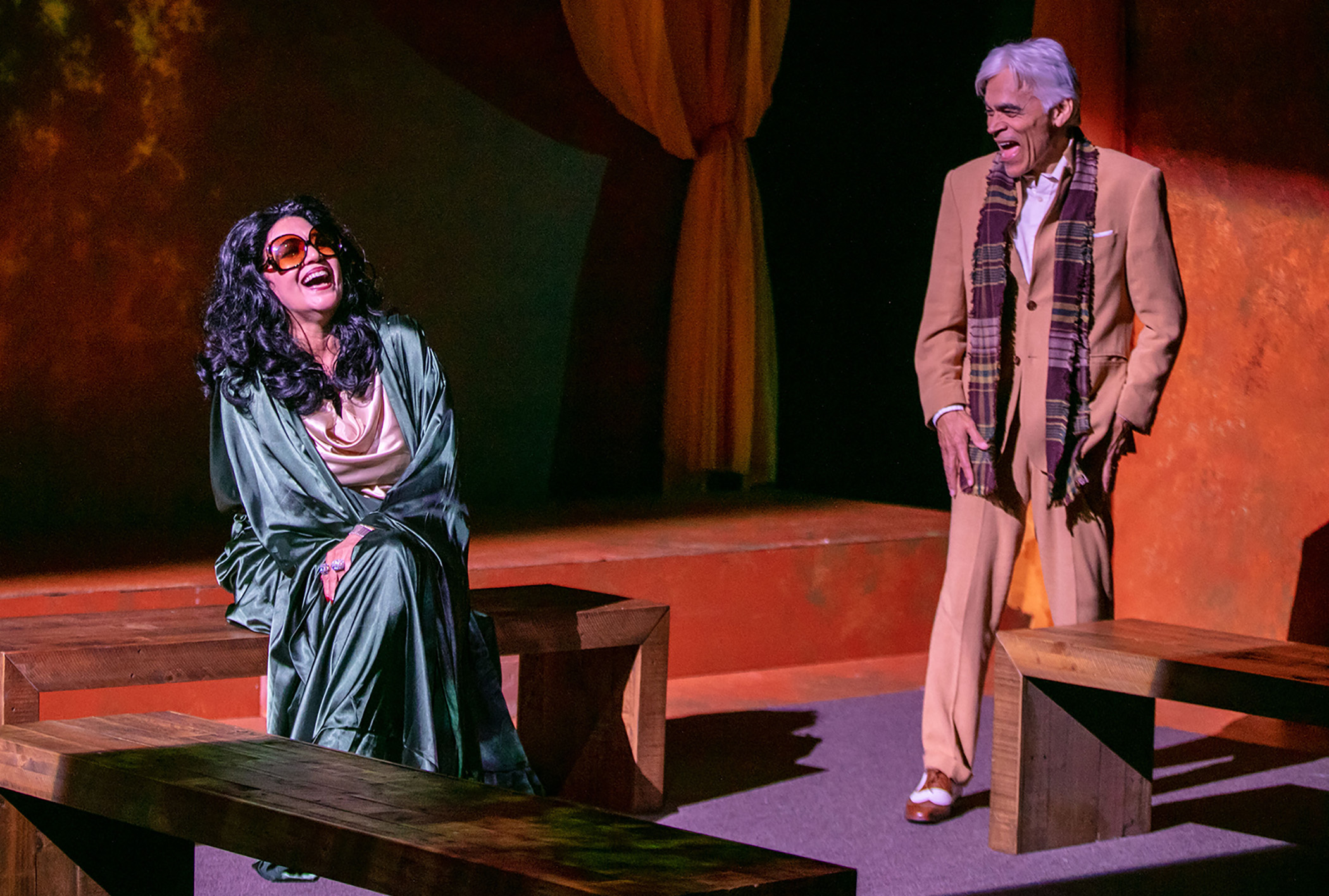 Latino Theater Company members Evelina Fernandez and Sal Lopez in Whittier Boulevard