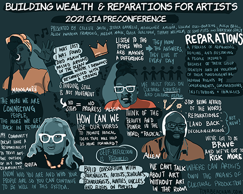 Toya Beacham on the Building Wealth and Reparations for Artists Preconference